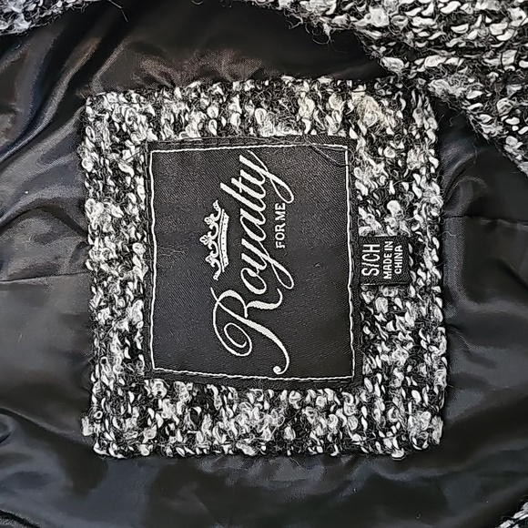 Royalty for Me Wool Blend PeaCoat. Small - Picture 6 of 7